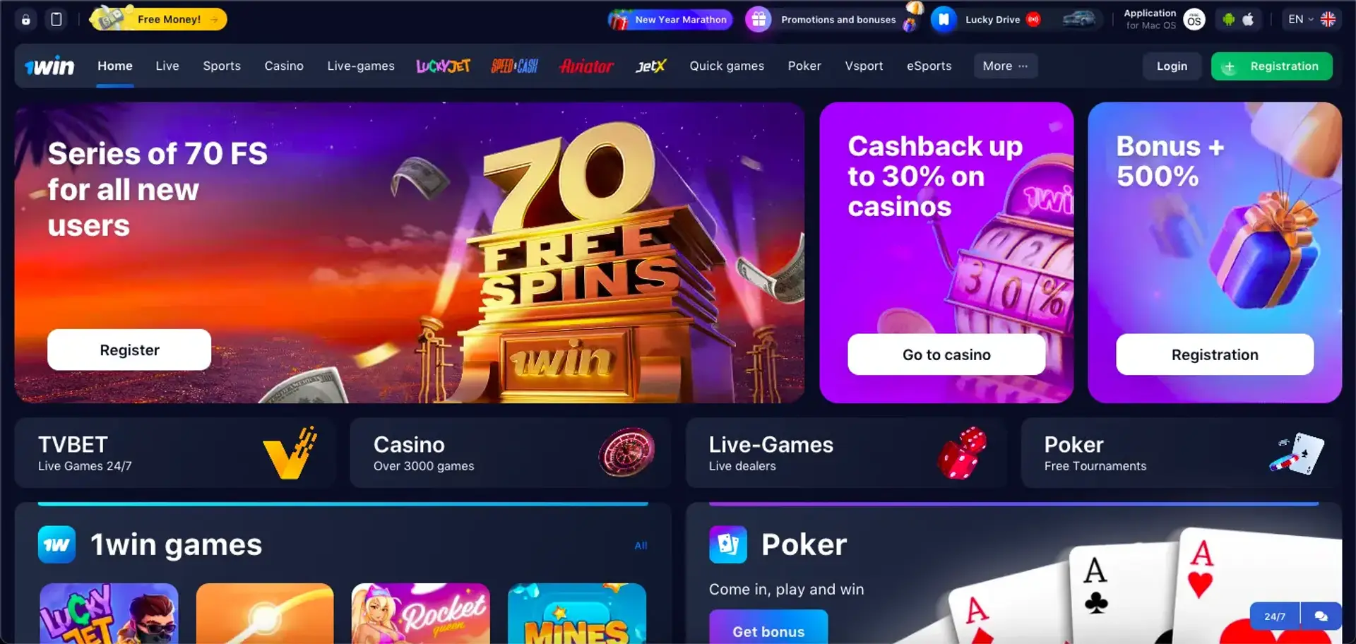 1Win casino review summary