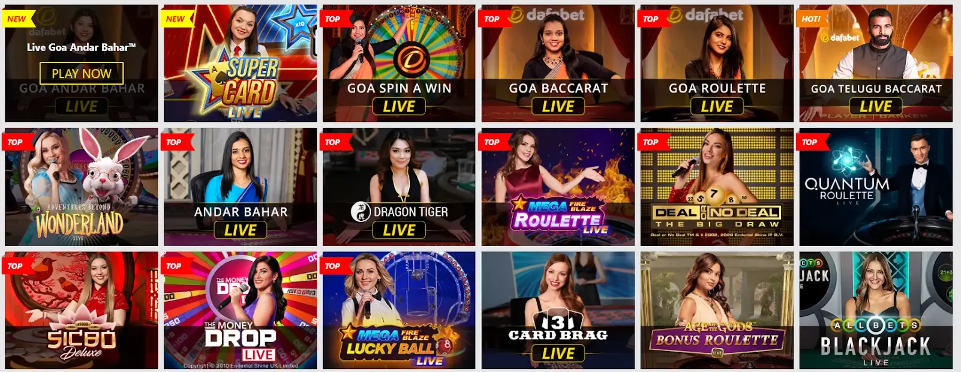 Dafabet live casino