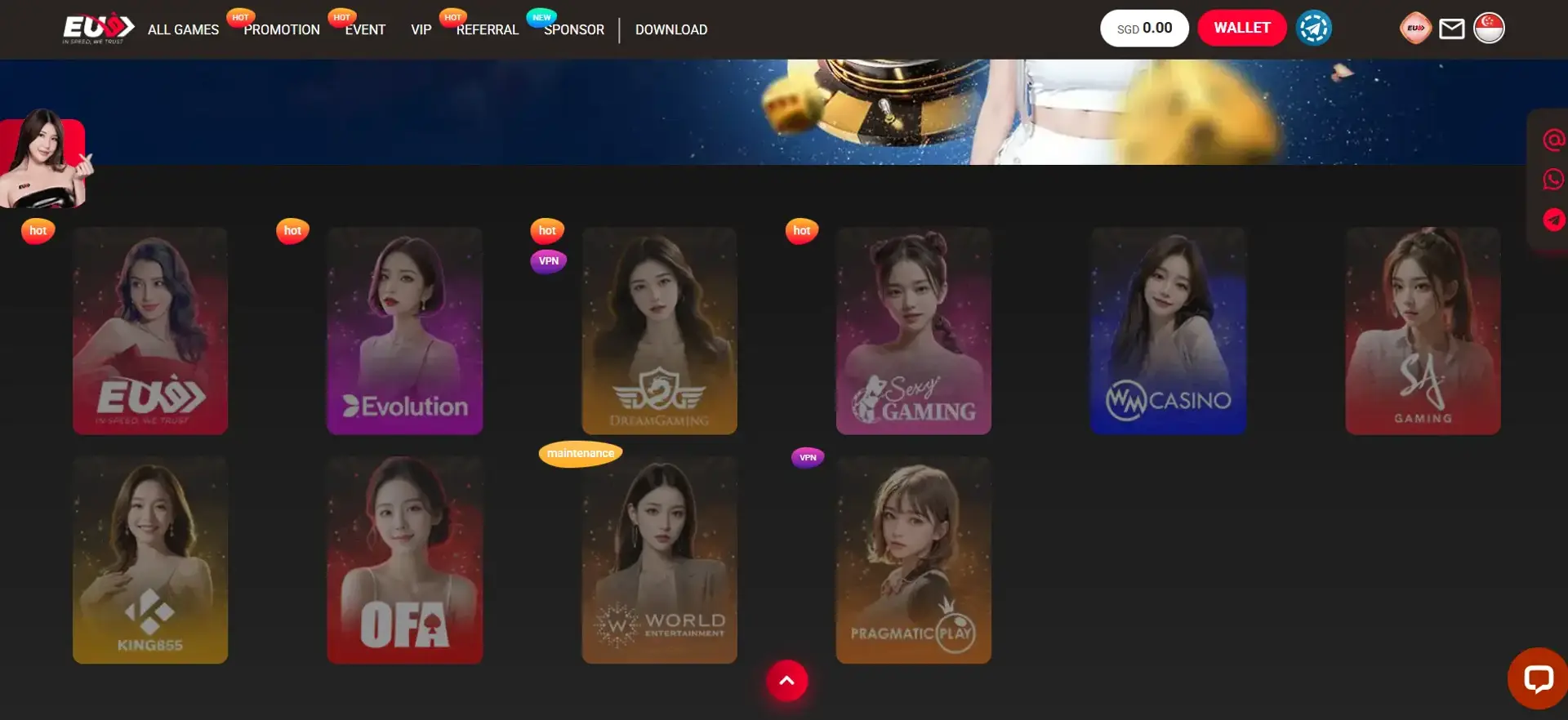 EU9 live casino