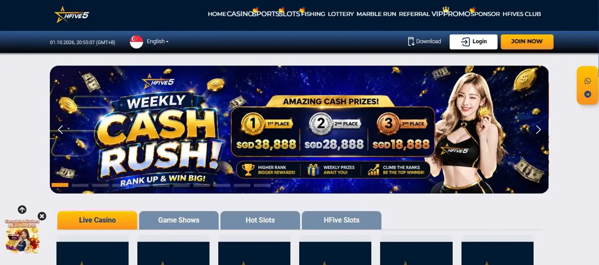 HFIVE5 homepage