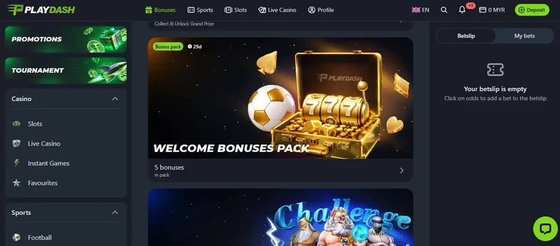Playdash bonuses
