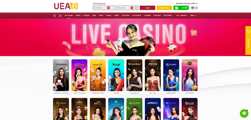 UEA8 live casino