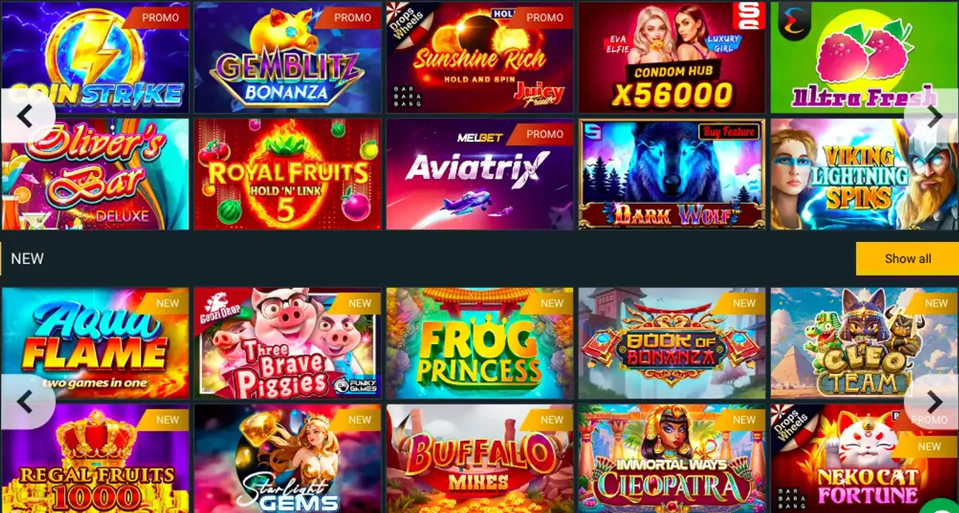 Melbet games